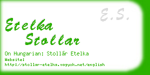 etelka stollar business card