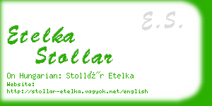 etelka stollar business card